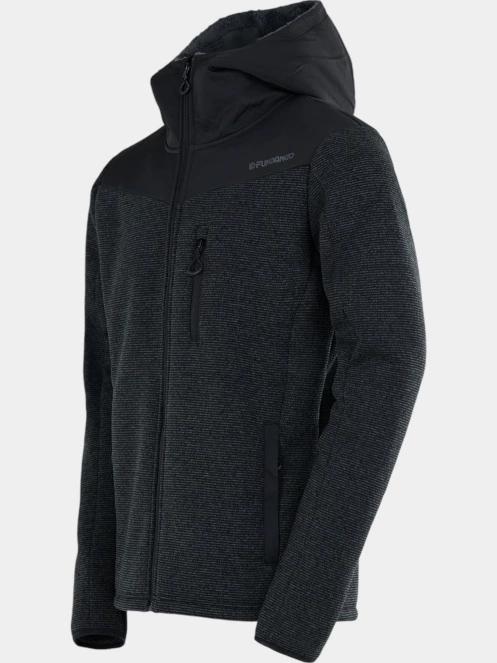 Fundango Ashford Insulated Fleece Jacket férfi polár pulóver szürke színben 3