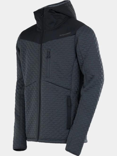 Fundango Ashford Insulated Fleece Jacket férfi polár pulóver szürke színben 10