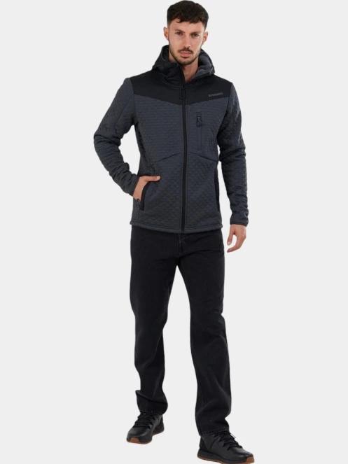 Fundango Ashford Insulated Fleece Jacket férfi polár pulóver szürke színben 4