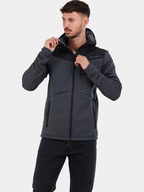 Fundango Ashford Insulated Fleece Jacket férfi polár pulóver szürke színben 5