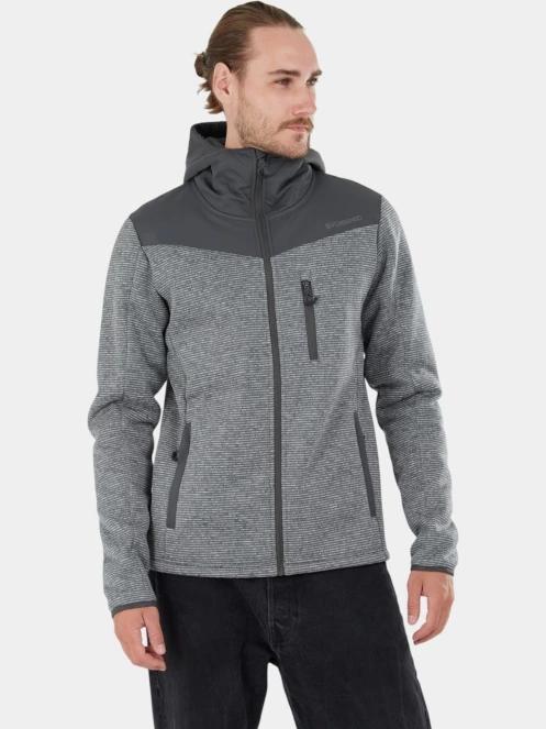Fundango Ashford Insulated Fleece Jacket férfi polár pulóver szürke színben 2