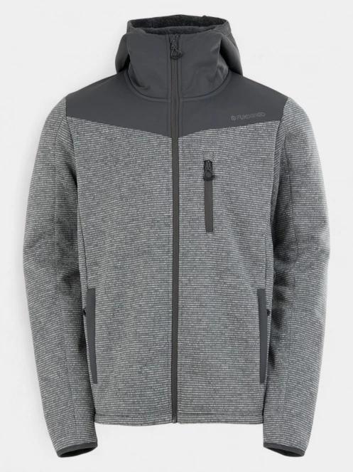 Fundango Ashford Insulated Fleece Jacket férfi polár pulóver szürke színben 7