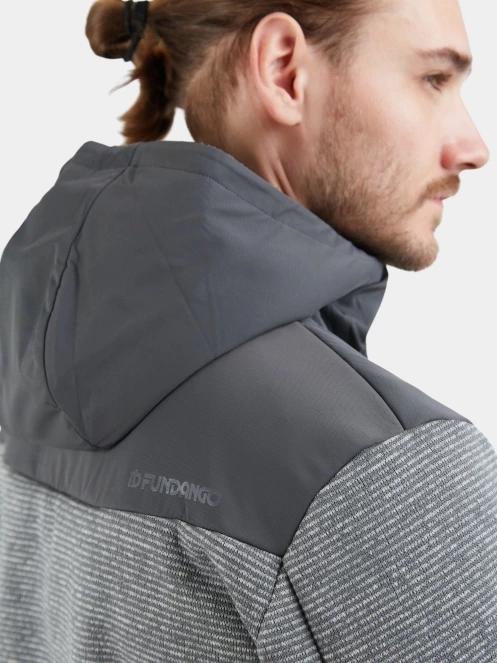 Fundango Ashford Insulated Fleece Jacket férfi polár pulóver szürke színben 6