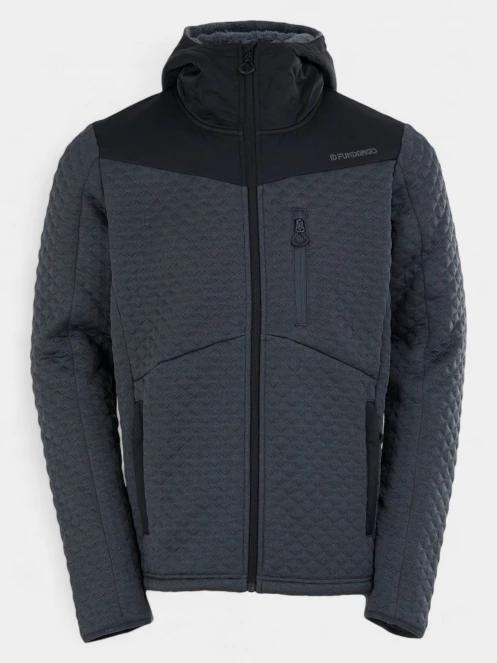 Fundango Ashford Insulated Fleece Jacket férfi polár pulóver szürke színben 9