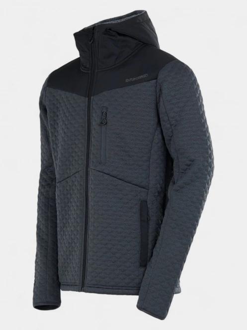 Fundango Ashford Insulated Fleece Jacket férfi polár pulóver szürke színben 10