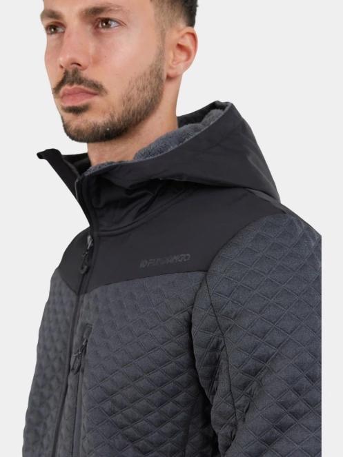 Fundango Ashford Insulated Fleece Jacket férfi polár pulóver szürke színben 7