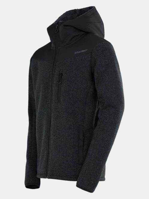 Fundango Ashford Insulated Fleece Jacket férfi polár pulóver szürke színben 10