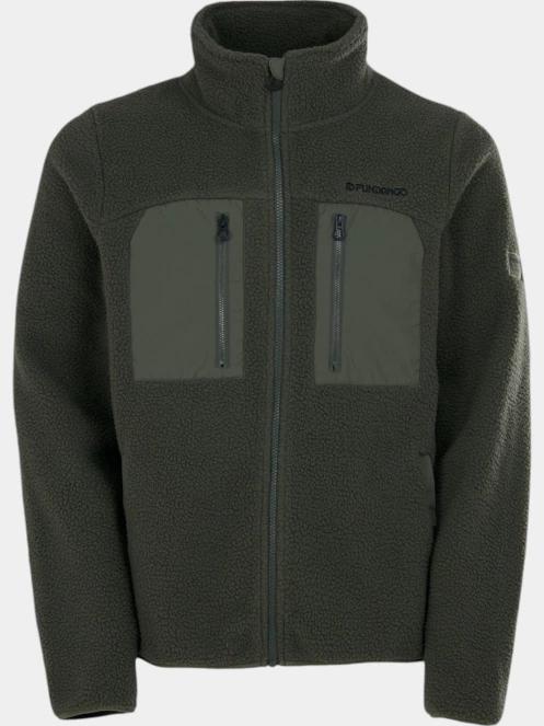 Fundango Haven Hybrid Jacket férfi pulóver zöld színben 8