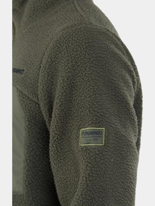 Fundango Haven Hybrid Jacket férfi pulóver zöld színben 6