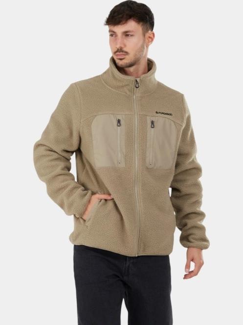 Fundango Haven Hybrid Jacket férfi pulóver homok színben 5
