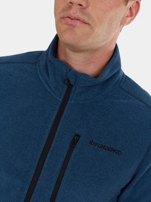Fundango Jeffrey Fullzip Fleece férfi polár pulóver sötétkék színben 6