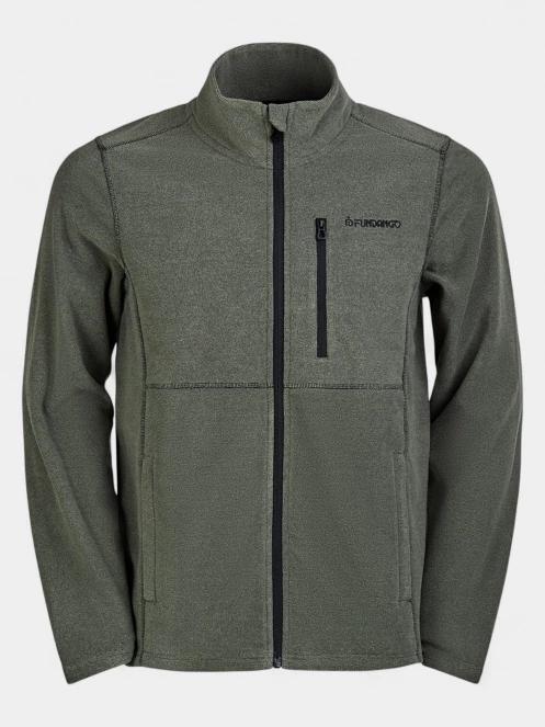 Fundango Jeffrey Fullzip Fleece férfi polár pulóver oliva színben 9