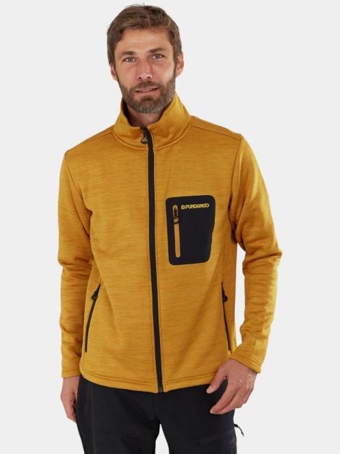 Fundango Revolution Fullzip Fleece férfi polár pulóver sárga színben 2