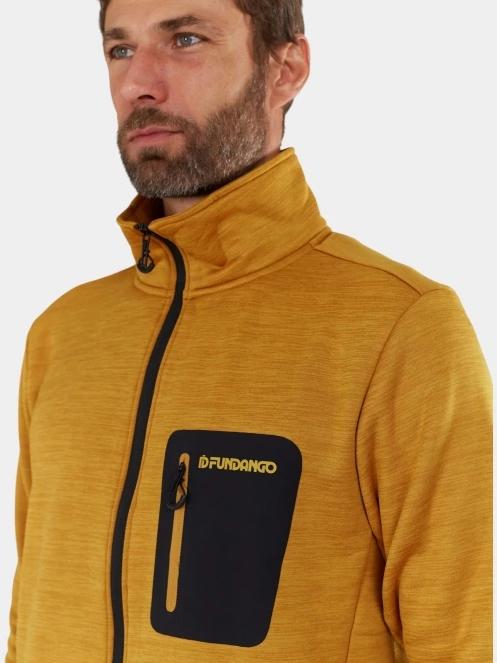 Fundango Revolution Fullzip Fleece férfi polár pulóver sárga színben 6