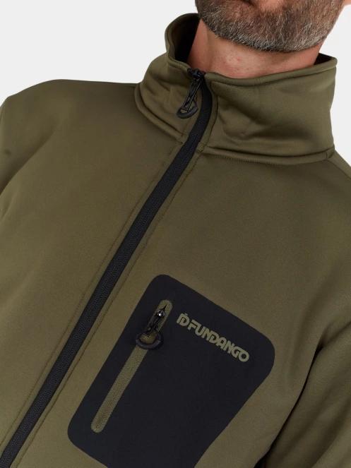Fundango Revolution Fullzip Fleece férfi polár pulóver zöld színben 5