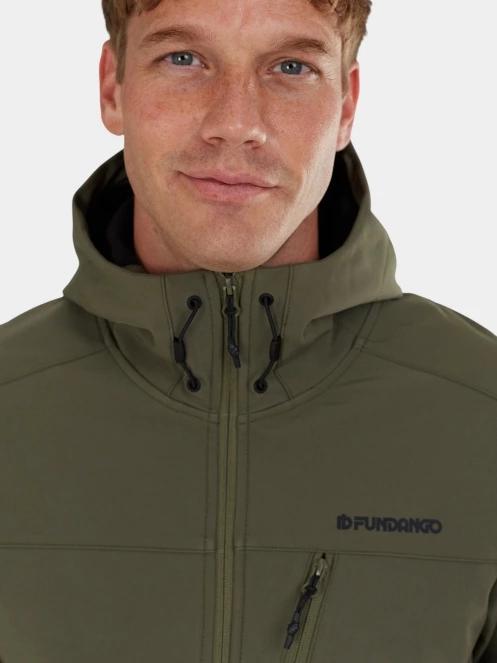Fundango Fairbanks Softhsell Jacket férfi softshell kabát oliva színben 8
