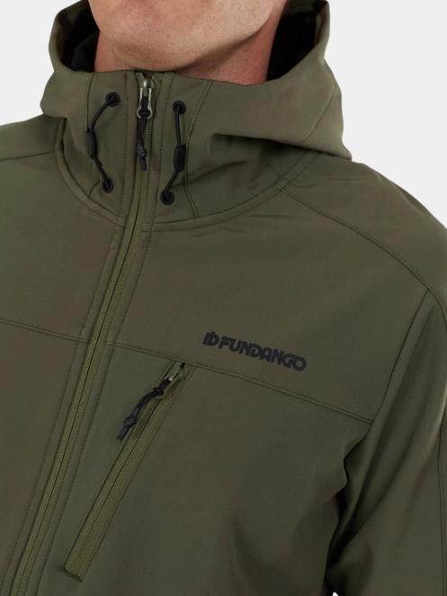 Fundango Fairbanks Softhsell Jacket férfi softshell kabát oliva színben 9