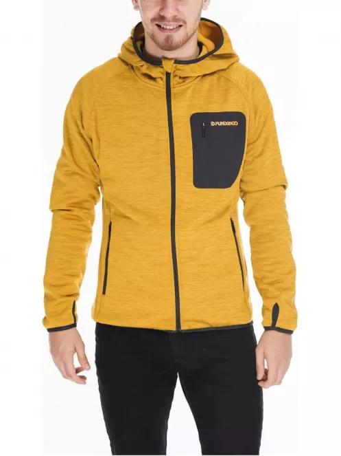 Fundango HERMON Hooded Fleece férfi polár pulóver narancssárga színben 2