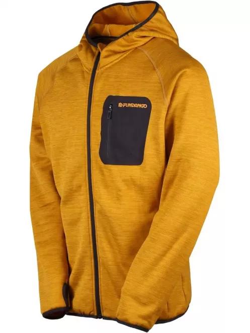 Fundango HERMON Hooded Fleece férfi polár pulóver narancssárga színben 5