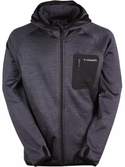 Fundango HERMON Hooded Fleece férfi polár pulóver fekete színben 2