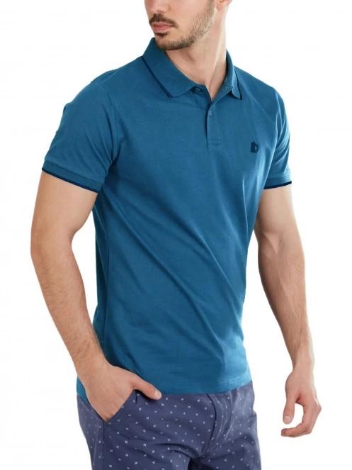 Fundango Incognito Mono Poloshirt férfi galléros póló kék színben 5