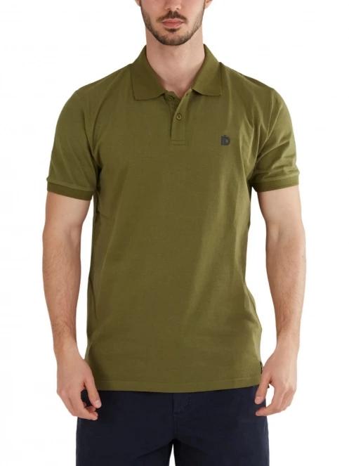 Fundango Incognito Mono Poloshirt férfi galléros póló oliva színben 2