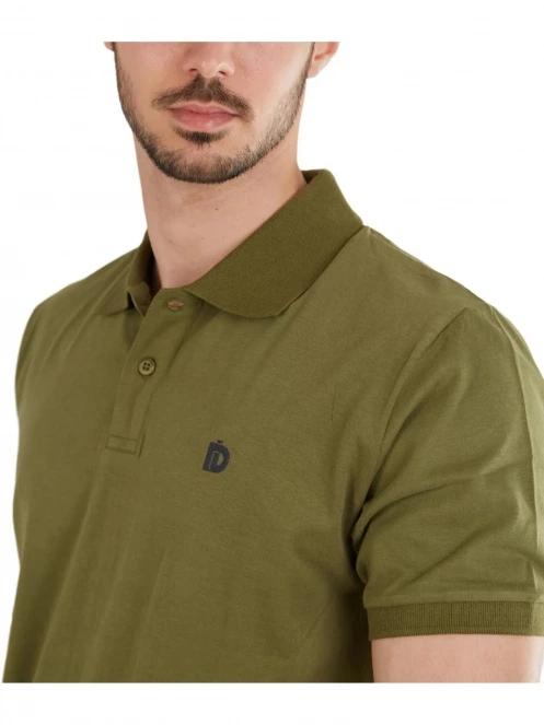 Fundango Incognito Mono Poloshirt férfi galléros póló oliva színben 5