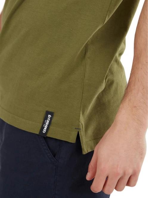 Fundango Incognito Mono Poloshirt férfi galléros póló oliva színben 6