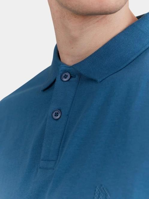 Fundango Incognito Mono Poloshirt férfi galléros póló kék színben 7