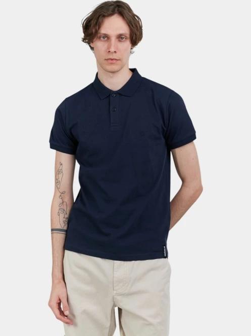 Fundango Incognito Mono Poloshirt férfi galléros póló sötétkék színben 2