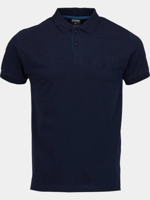Fundango Incognito Mono Poloshirt férfi galléros póló sötétkék színben 8