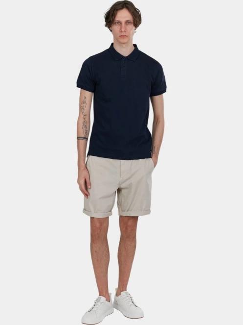 Fundango Incognito Mono Poloshirt férfi galléros póló sötétkék színben 4