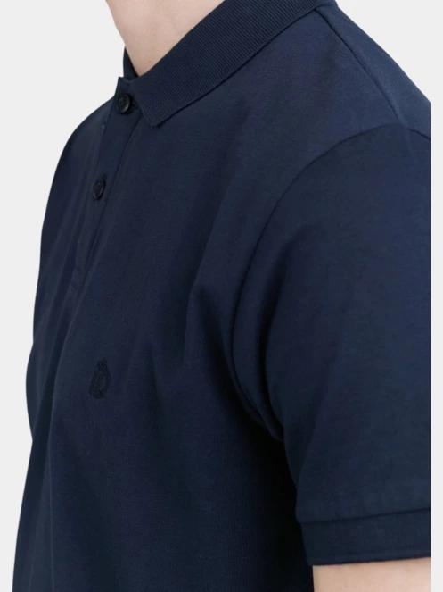 Fundango Incognito Mono Poloshirt férfi galléros póló sötétkék színben 6