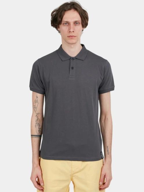 Fundango Incognito Mono Poloshirt férfi galléros póló szürke színben 2