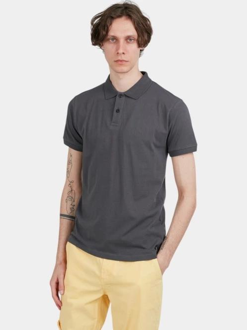 Fundango Incognito Mono Poloshirt férfi galléros póló szürke színben 5