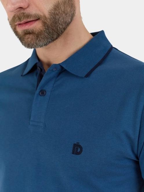 Fundango Incognito Mono Poloshirt férfi galléros póló kék színben 5