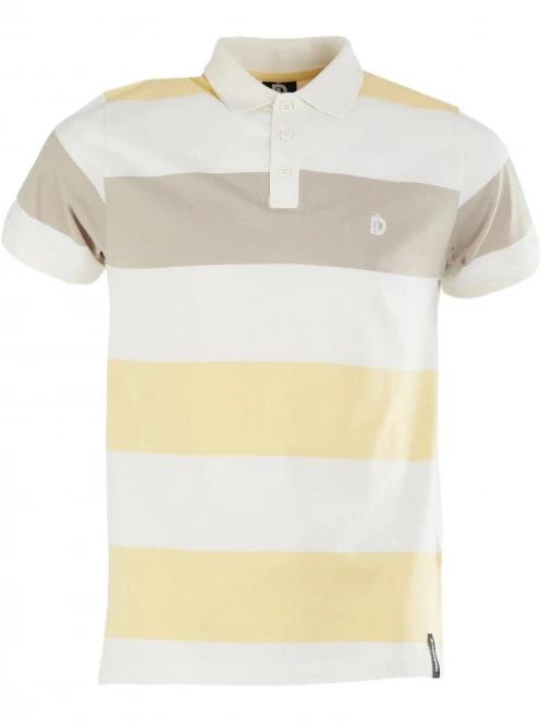 Fundango Incognito Stripe Poloshirt férfi galléros póló sárga színben 7