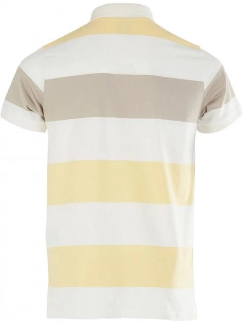 Fundango Incognito Stripe Poloshirt férfi galléros póló sárga színben 8