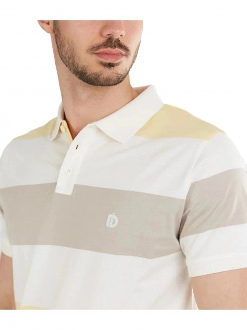 Fundango Incognito Stripe Poloshirt férfi galléros póló sárga színben 5