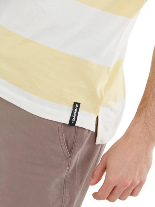 Fundango Incognito Stripe Poloshirt férfi galléros póló sárga színben 6