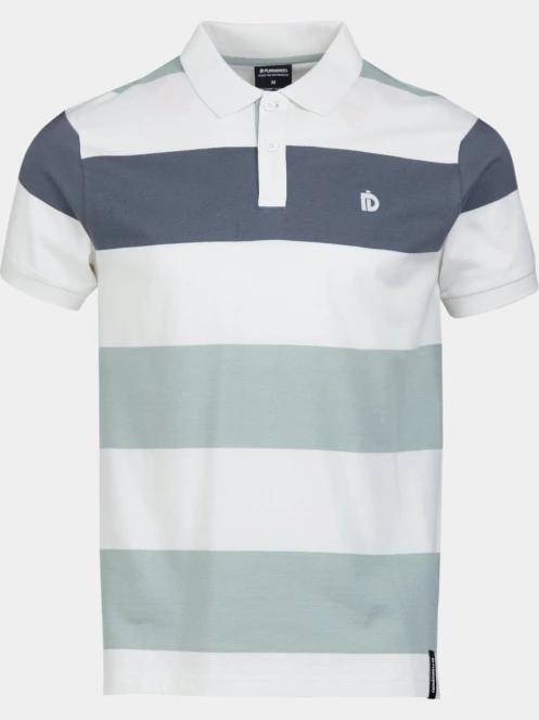 Fundango Incognito Stripe Poloshirt férfi galléros póló világoskék színben 7