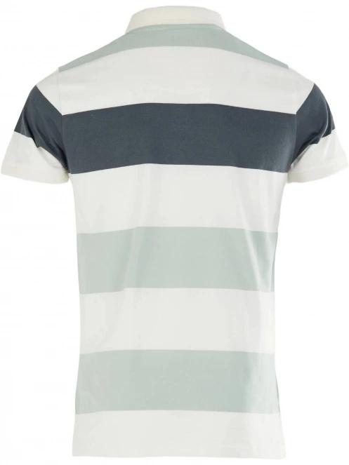 Fundango Incognito Stripe Poloshirt férfi galléros póló világoskék színben 8