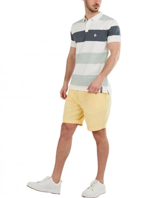 Fundango Incognito Stripe Poloshirt férfi galléros póló világoskék színben 4
