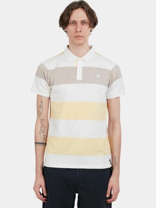 Fundango Incognito Stripe Poloshirt férfi galléros póló sárga színben 2