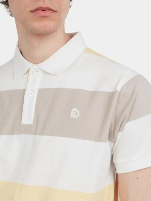 Fundango Incognito Stripe Poloshirt férfi galléros póló sárga színben 6