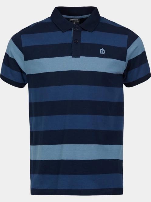 Fundango Incognito Stripe Poloshirt férfi galléros póló sötétkék színben 7