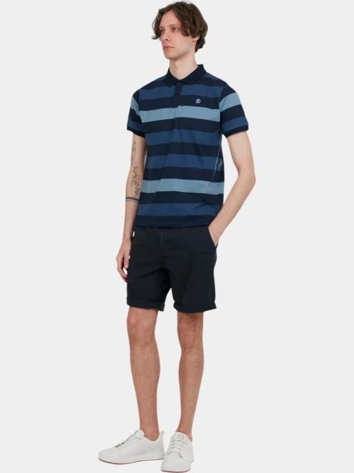 Fundango Incognito Stripe Poloshirt férfi galléros póló sötétkék színben 4