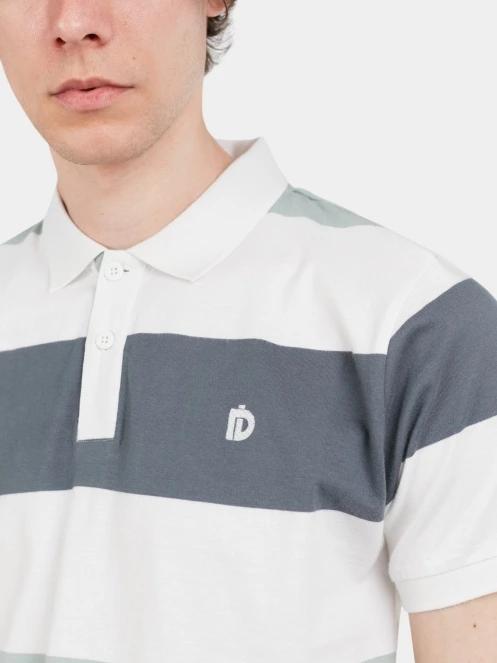 Fundango Incognito Stripe Poloshirt férfi galléros póló zöld színben 5