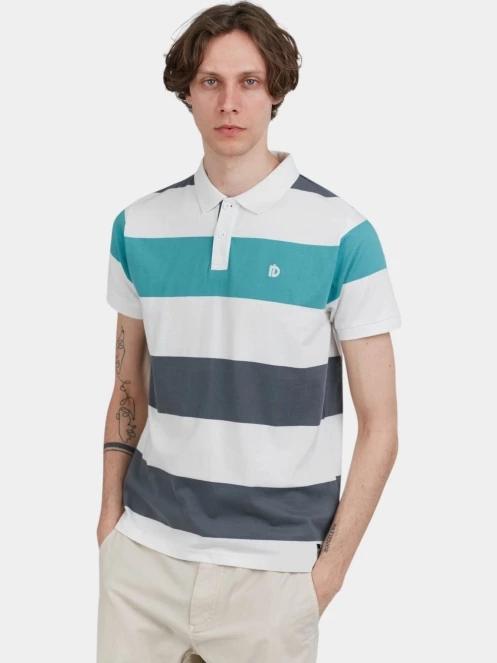 Fundango Incognito Stripe Poloshirt férfi galléros póló zöld színben 2