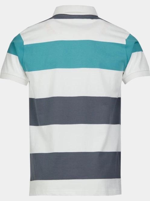 Fundango Incognito Stripe Poloshirt férfi galléros póló zöld színben 8